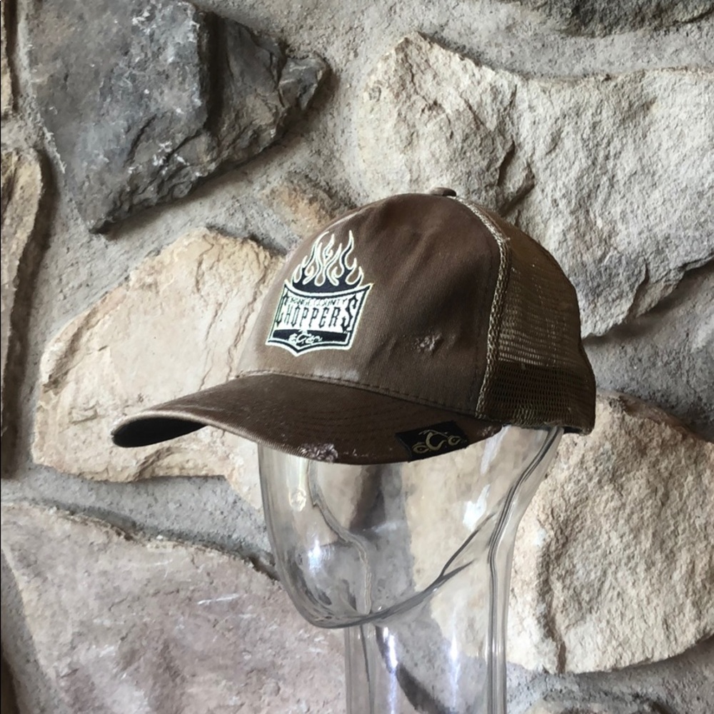 Occ Orange County Choppers Distressed Trucker Hat